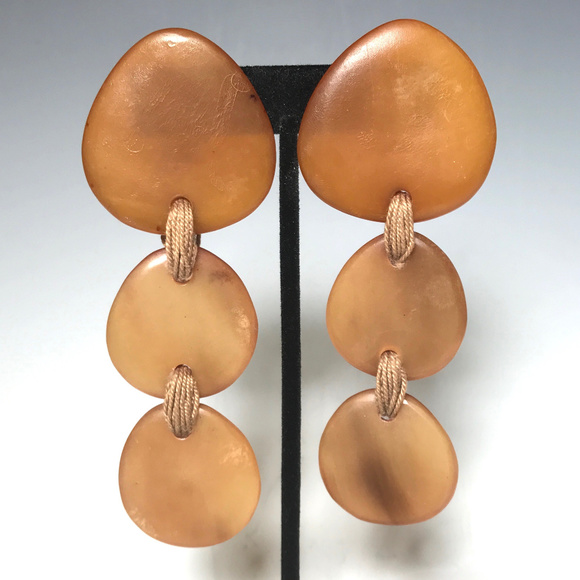 Monies Jewelry - Gerda Lynggaard Monies 3 Tiers Horn Clip Earrings Monies Jewelry - Gerda Lynggaard Monies 3 Tiers Horn Clip Earrings